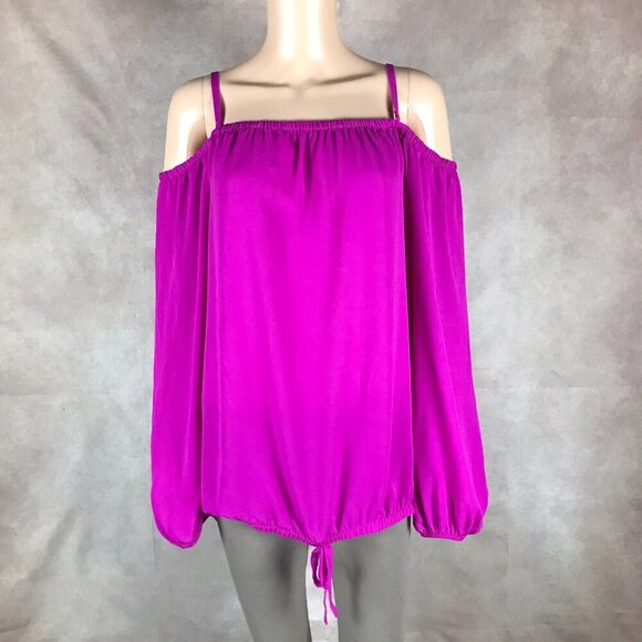 INC Magenta Off The Shoulder Top NEW Size XL - Picture 2 of 7